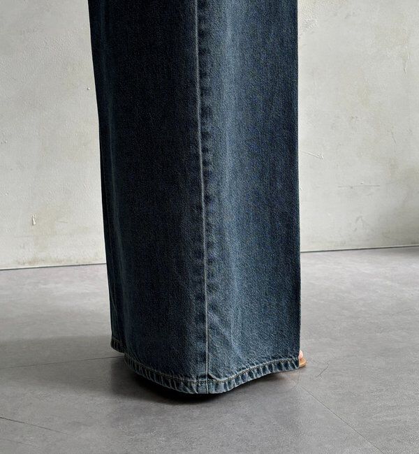  「センタープレスデニムサロペット」|ワンピース|