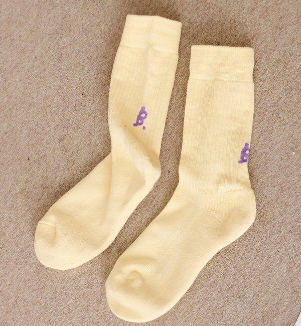  「【6色展開/M.Lサイズ展開/ユニセックス】B ロゴソックス」|その他|イエロー