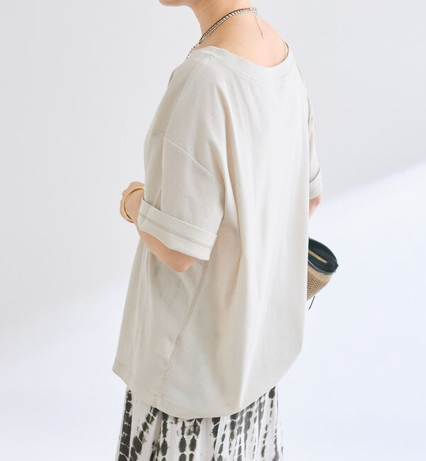  「【MONN.:.(モン)】オープンネックTee」|Tシャツ・カットソー|