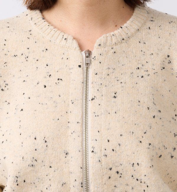  「【カーディガンとしても着れる】ショートZIPニット」|ニット・セーター|