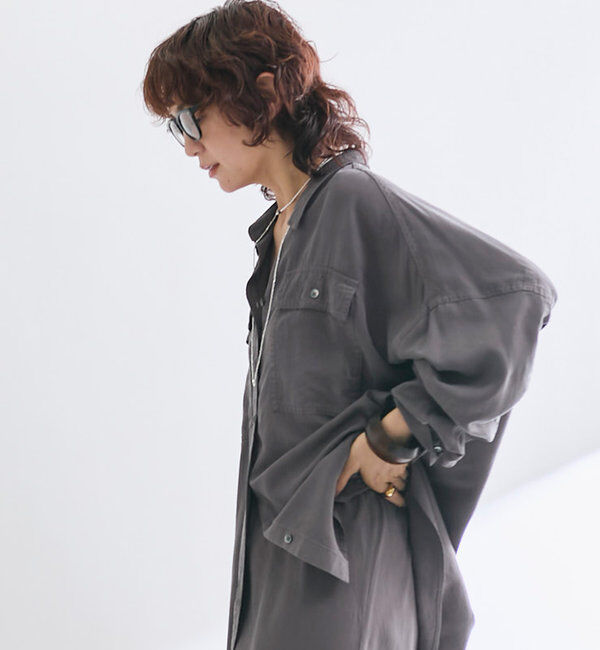  「【セットアップ可】ガーメントダイワイドシャツ」|シャツ・ブラウス|
