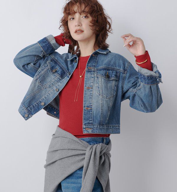  「【MONN.:.(モン)】ショートデニムジャケット」|その他|