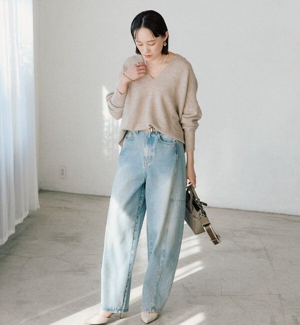  「【トレンド感ある着こなしに】ソフトバレルデニム」|デニム|