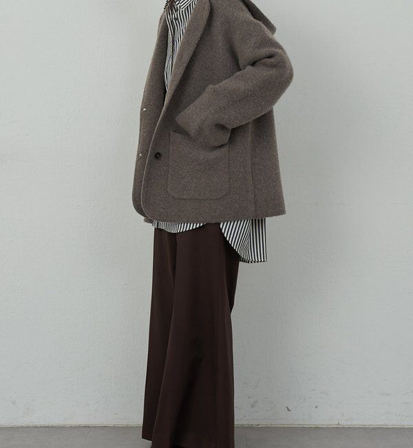  「【HERITANOVUM】ニットフーディコート」|その他|