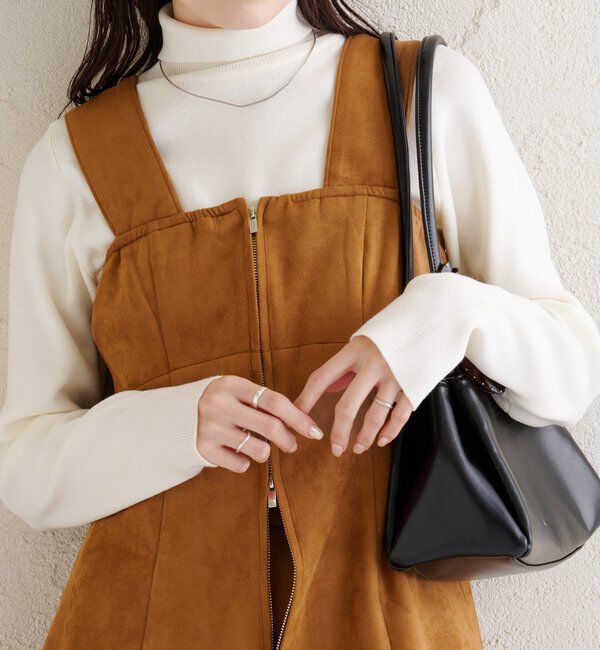  「フェイクスウェードペプラムビスチェ」|シャツ・ブラウス|