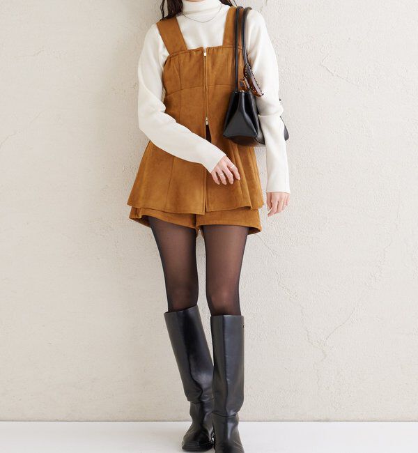  「フェイクスウェードペプラムビスチェ」|シャツ・ブラウス|