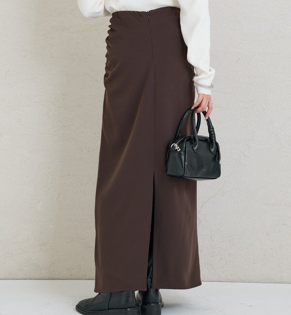  「サイドギャザータックスカート」|スカート|