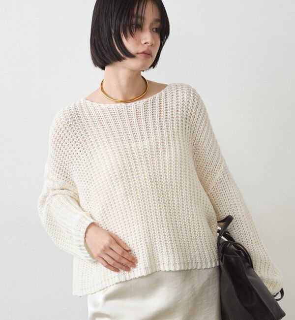  「オーバーニット」|ニット・セーター|アイボリー