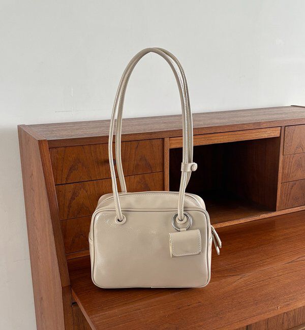  「エナメルスクエアボストンバッグ」|トートバッグ|