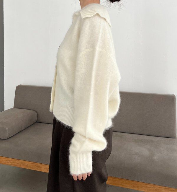  「【上質な着心地】WOOL100ミンクタッチカーディガン」|カーディガン|