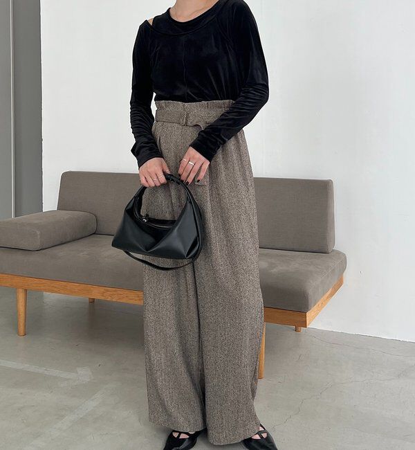  「レイヤードベロアTシャツ」|Tシャツ・カットソー|