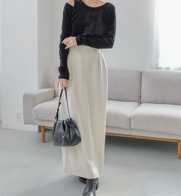  「レイヤードベロアTシャツ」|Tシャツ・カットソー|