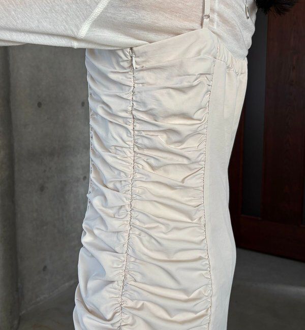  「【セレモニーシーンにも◎】ギャザーキャミワンピース」|ワンピース|