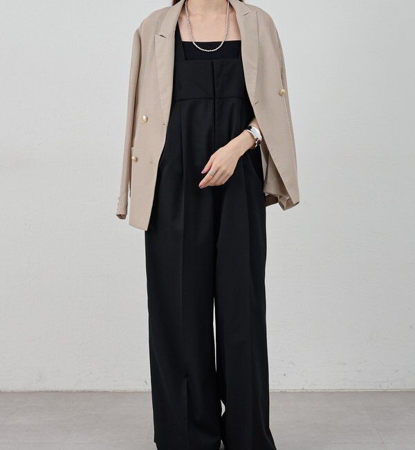  「ハイウエストサロペット」|オールインワン|