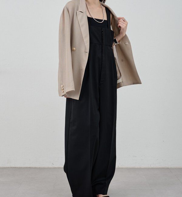  「ハイウエストサロペット」|オールインワン|