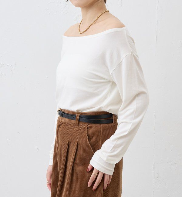  「ベーシックオフショルカットソー」|Tシャツ・カットソー|