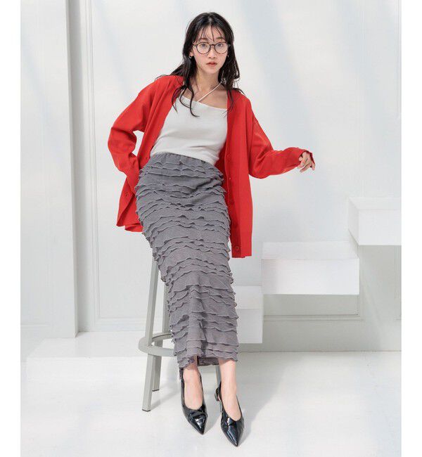 LOWRYS FARM「スタイルUPカップアシメキャミ」|シャツ・ブラウス|