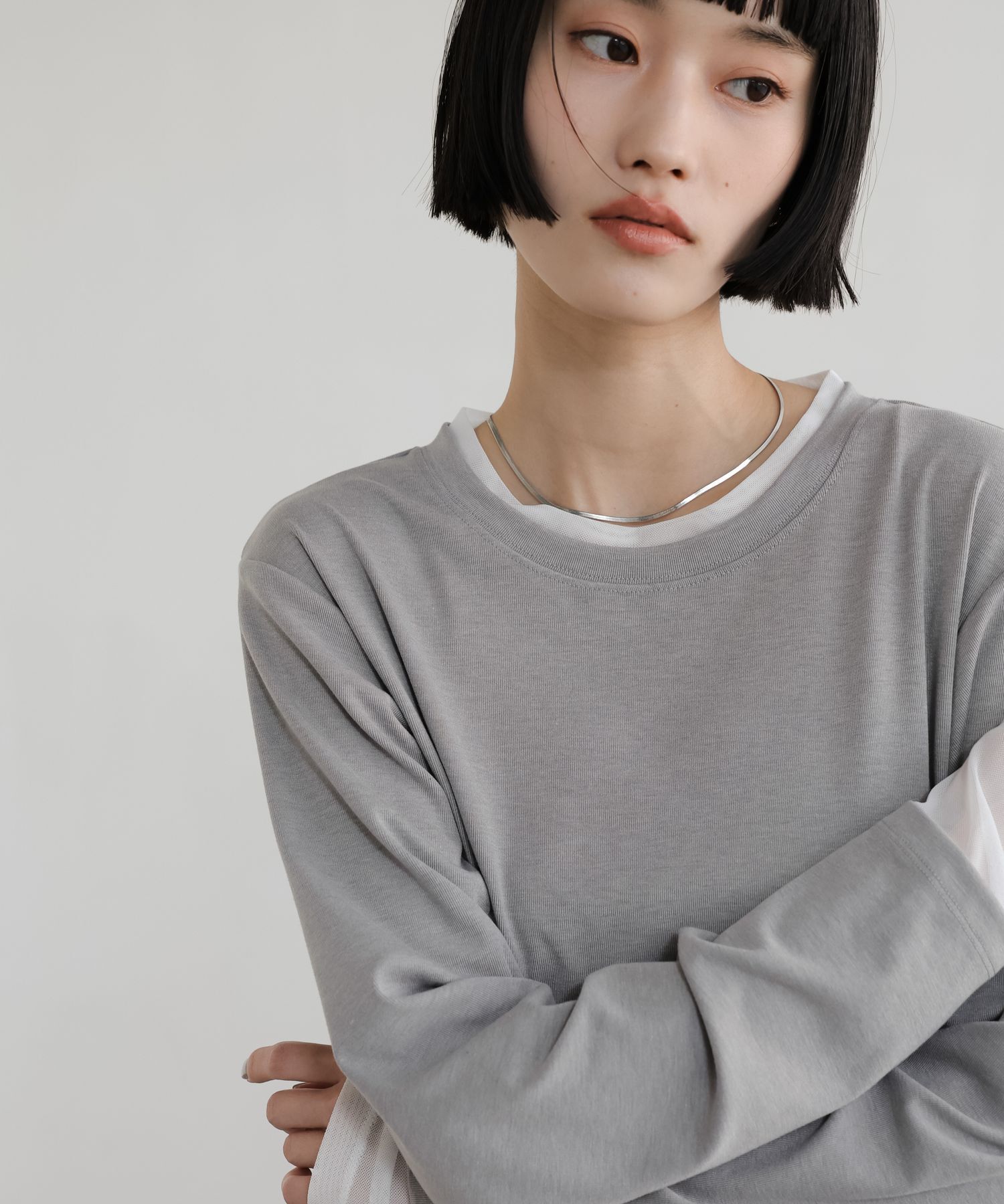 LOWRYS FARM「シアーレイヤードLS」|Tシャツ・カットソー|