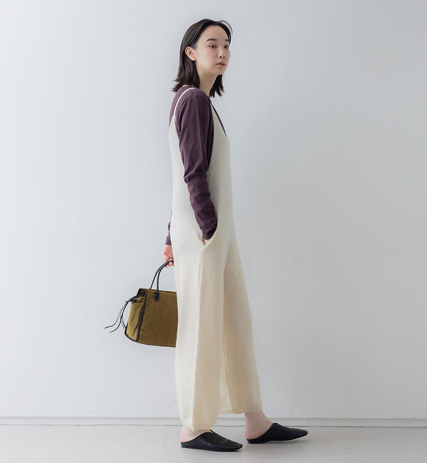 collex「ナチュラルファインヤーンニットコンビネゾン」|オールインワン|