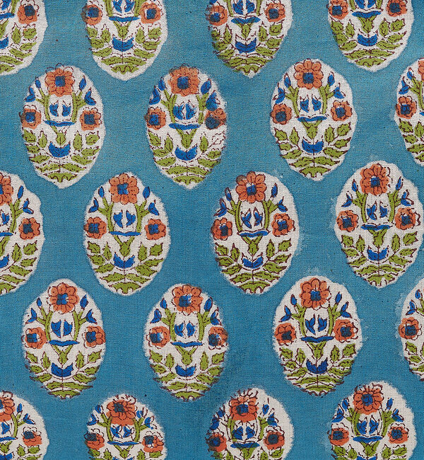 collex「ブロックプリント フラットポーチ」|ポーチ|