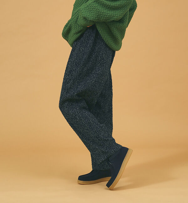 ABAHOUSE「【WEB限定】ループネップデニムワイドチノパンツ/Revo.」|デニム|インディゴ