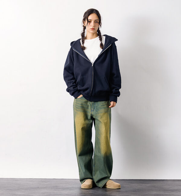 ABAHOUSE「SLUB DENIM BAGGY PANTS /スラブ デニム バギー パンツ/」|デニム|
