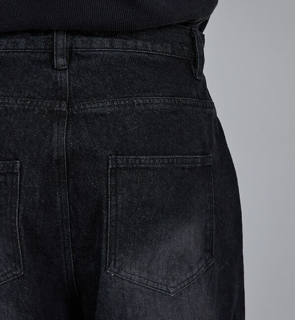 ABAHOUSE「【AH ABAHOUSE】ブラスト ワイドバギー デニムパンツ / セットアップ」|デニム|