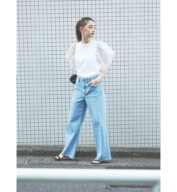 Rouge vif「【RED CARD/レッドカード】別注Freddie　ワイドデニム」|デニム|