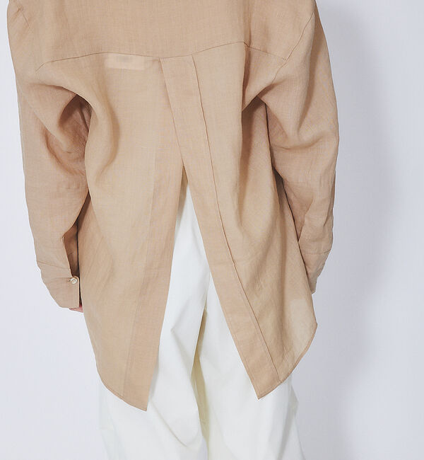 Rouge vif「麻バックスリットVネックシャツ」|シャツ・ブラウス|