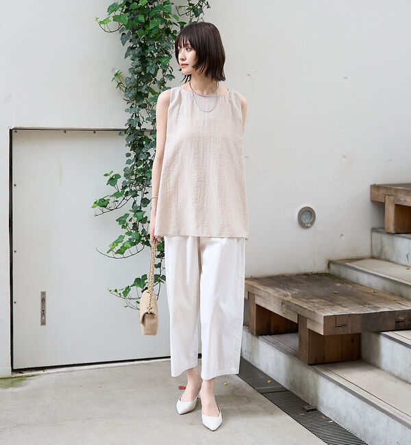 Rouge vif「前後2WAYノースリパールブラウス」|シャツ・ブラウス|