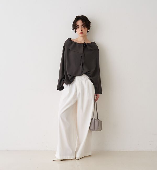 Rouge vif「ポリコットン撥水ワイドパンツ」|その他|