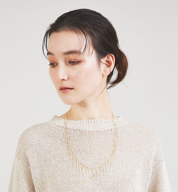 qualite「フリンジチェーンネックレス」|ネックレス|