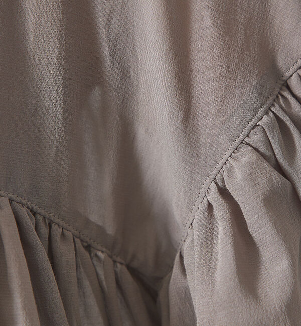 qualite「【2WAY】シフォンフリルブラウス」|シャツ・ブラウス|