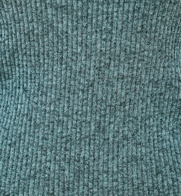 qualite「シアーミックスリブノースリーブ」|キャミソール|