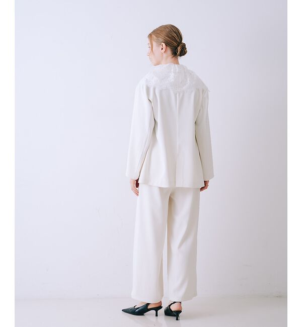 SELFIST「レース付きテーラドカラージャケット」|テーラードジャケット|