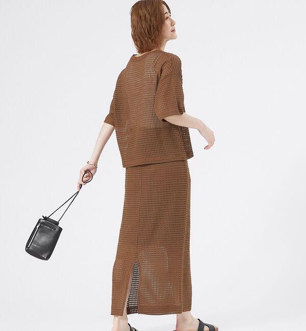 abahouse mavie「メッシュタイトスカート」|スカート|