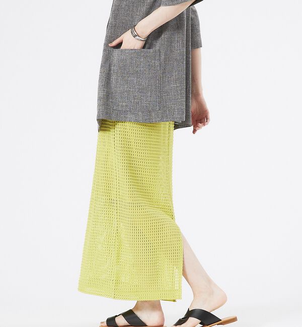 abahouse mavie「メッシュタイトスカート」|スカート|