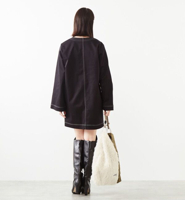 Soffitto「Vネックミニワンピース」|ワンピース|