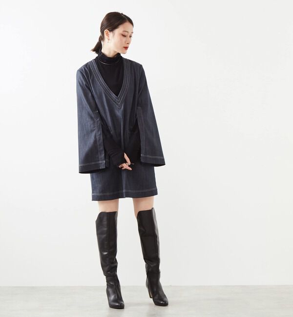 Soffitto「Vネックミニワンピース」|ワンピース|