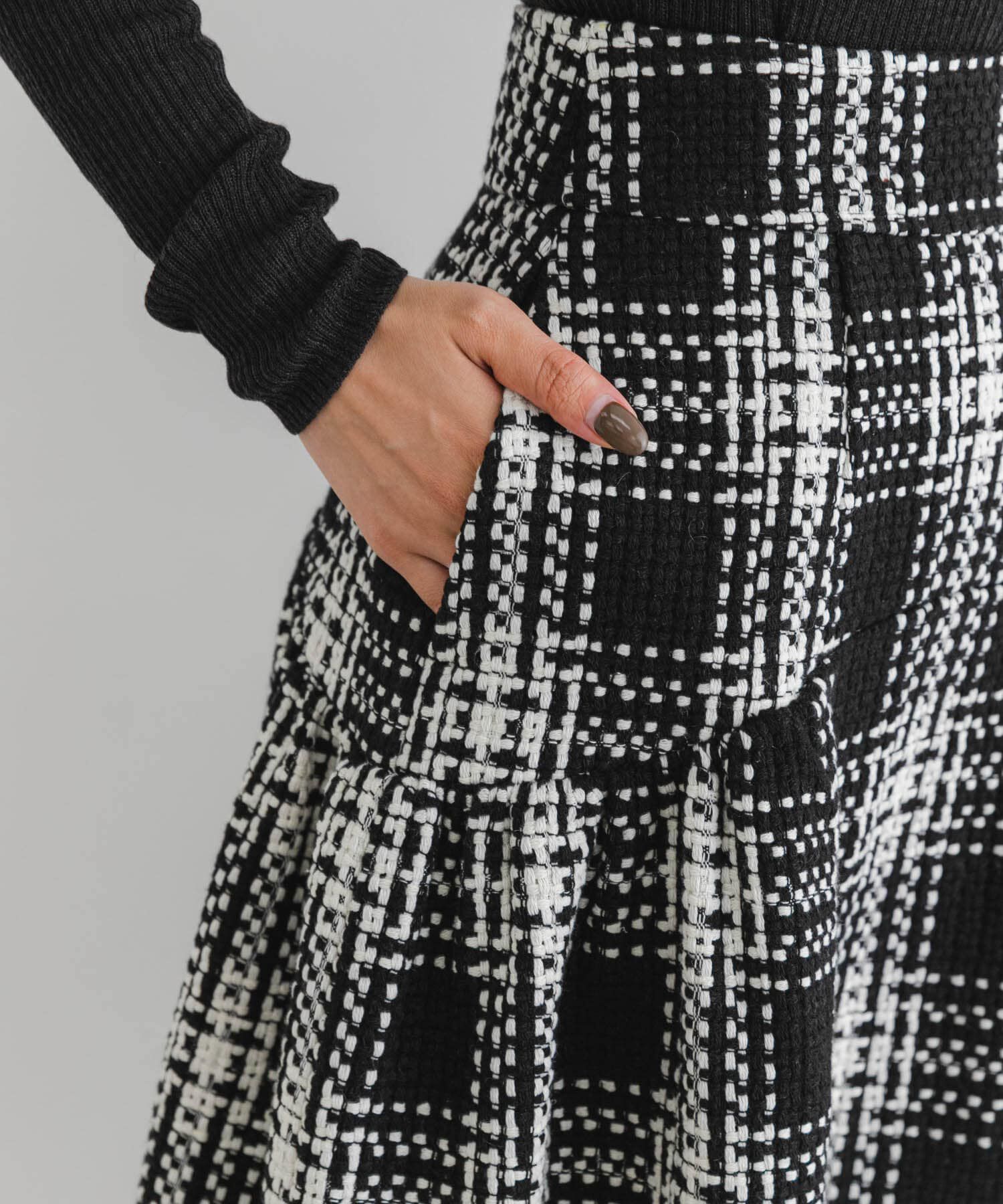 URBAN RESEARCH ROSSO「F by ROSSO　ツイードチェックスカート」|スカート|