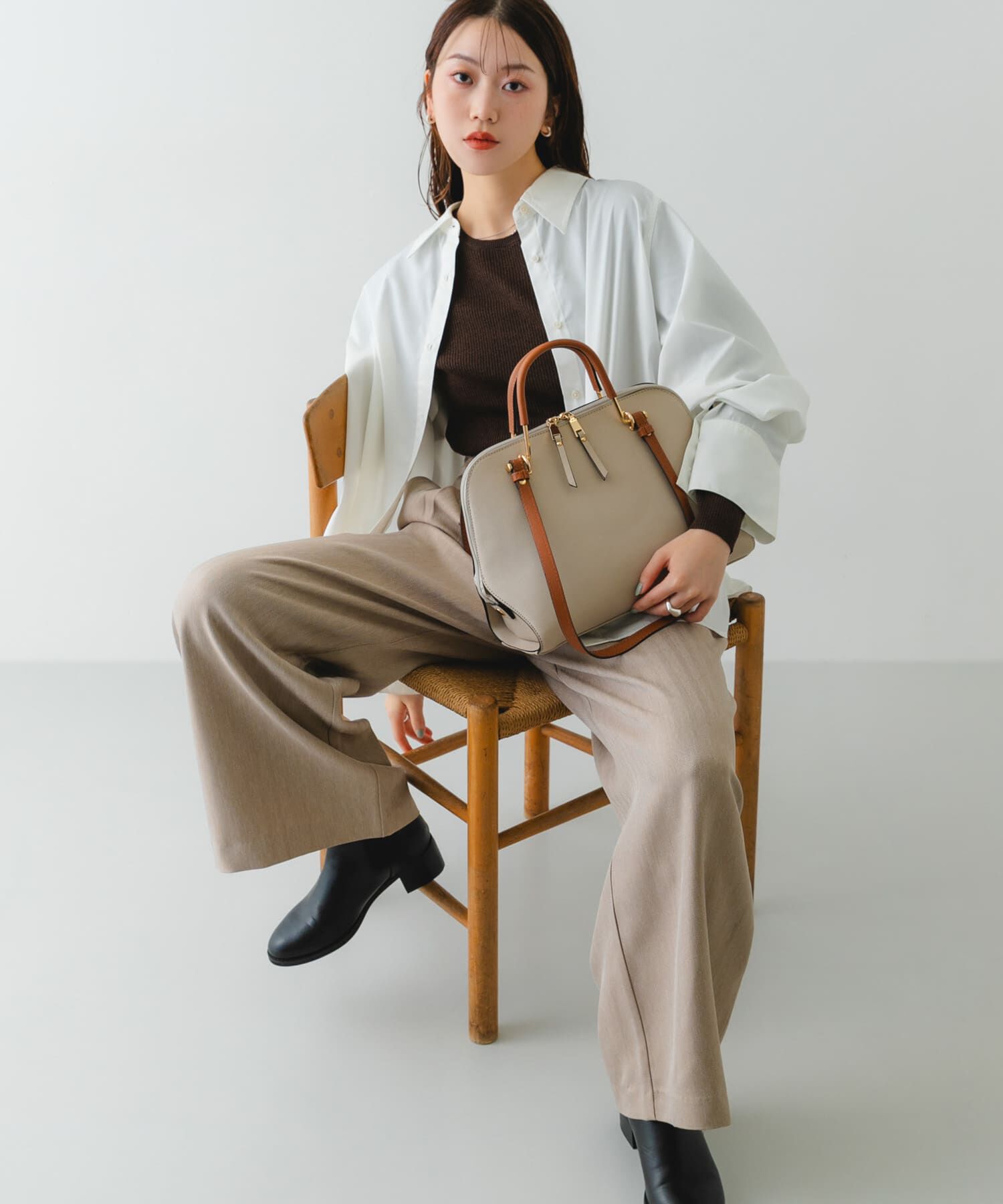 RODE SKO「『インフルエンサーayaさんコラボ』プチ2WAYハンドバッグ」|ハンドバッグ|