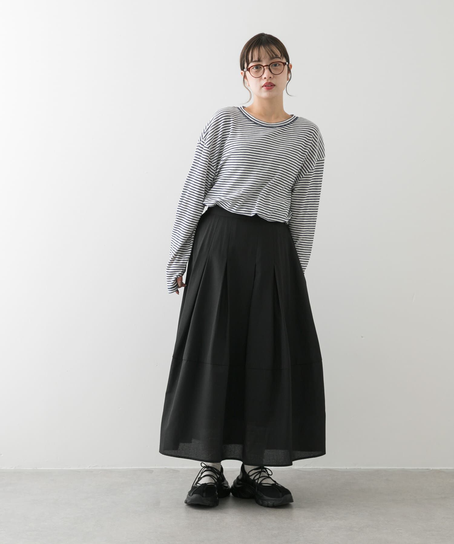 SENSE OF PLACE by URBAN RESEARCH「タックボリュームコクーンスカート」|スカート|