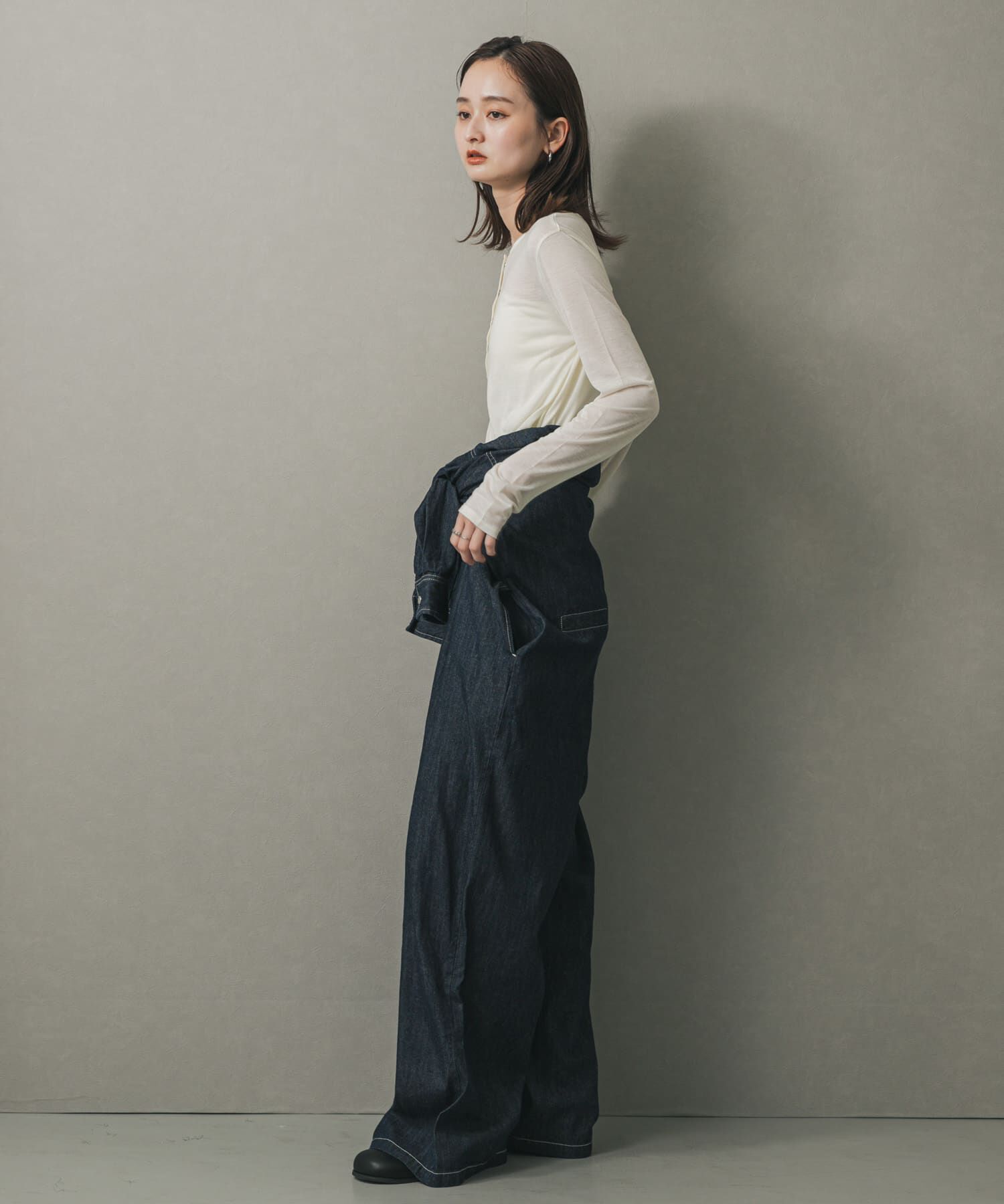 SENSE OF PLACE by URBAN RESEARCH「ヘンリーネックプレーンカットトップ」|Tシャツ・カットソー|