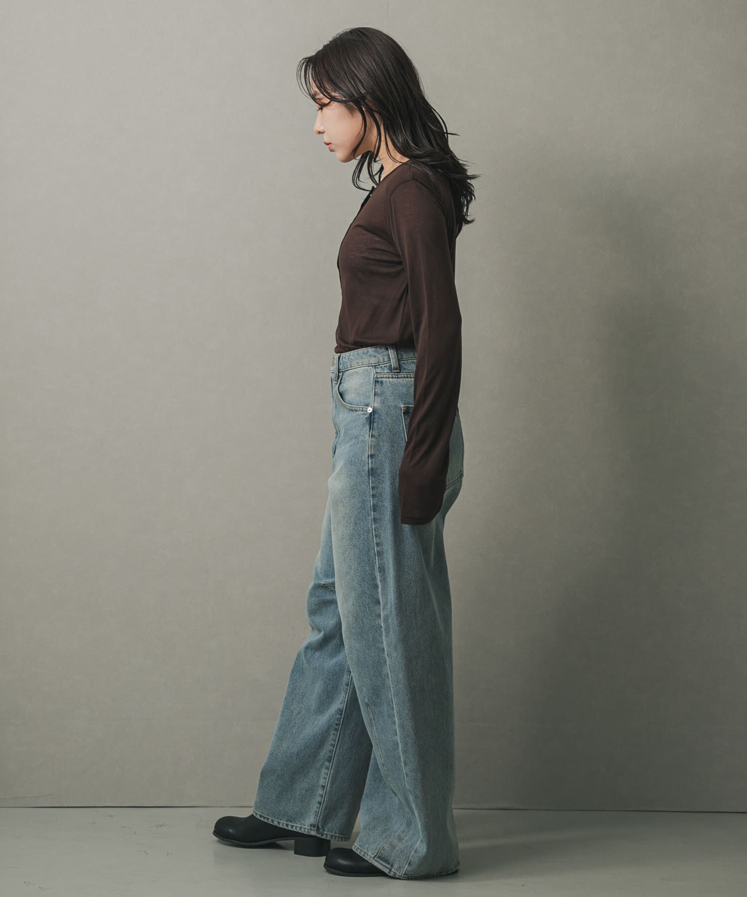 SENSE OF PLACE by URBAN RESEARCH「ヘンリーネックプレーンカットトップ」|Tシャツ・カットソー|