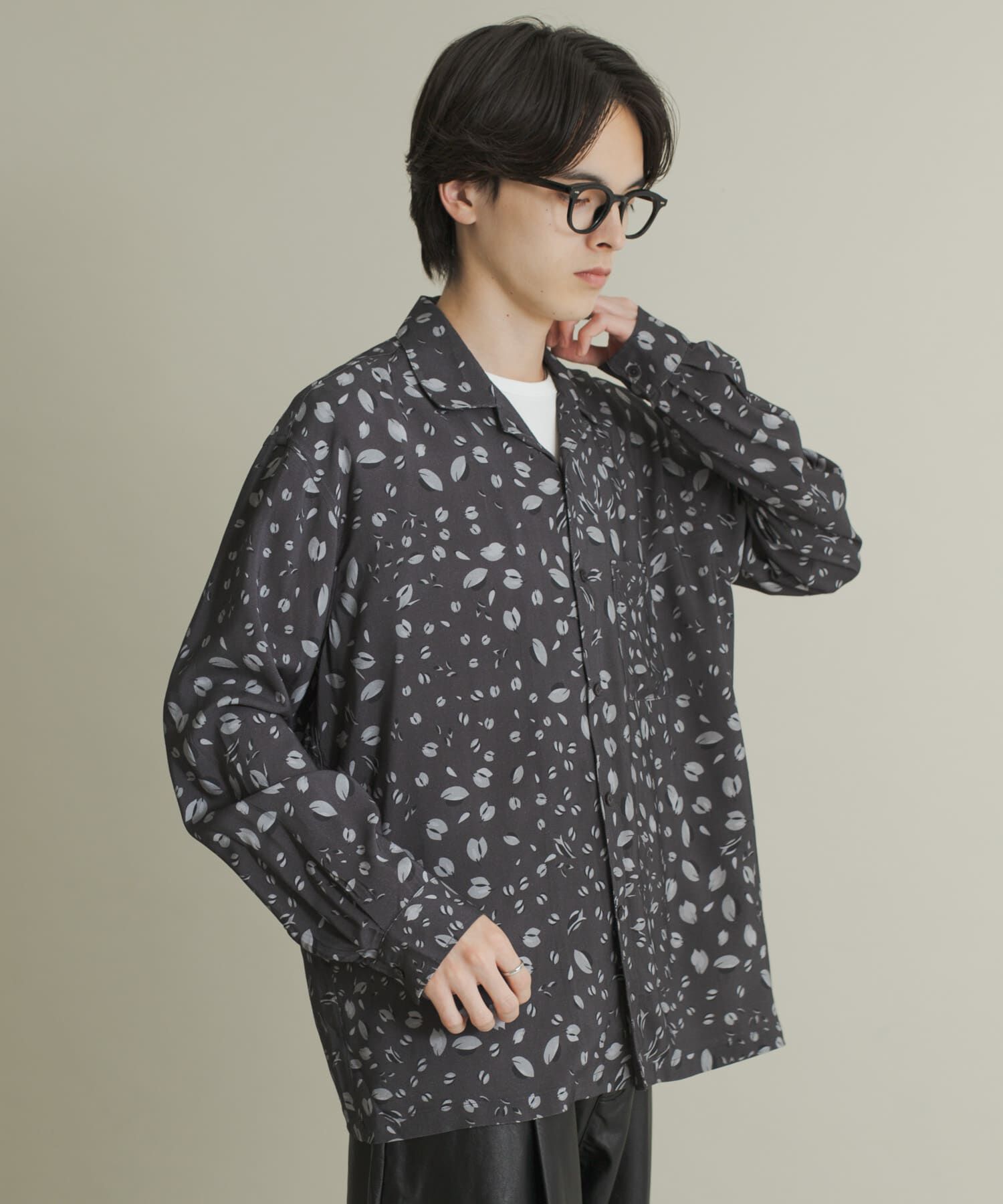 SENSE OF PLACE by URBAN RESEARCH「アソートパターンオープンカラーロングスリーブシャツ」|シャツ・ブラウス|