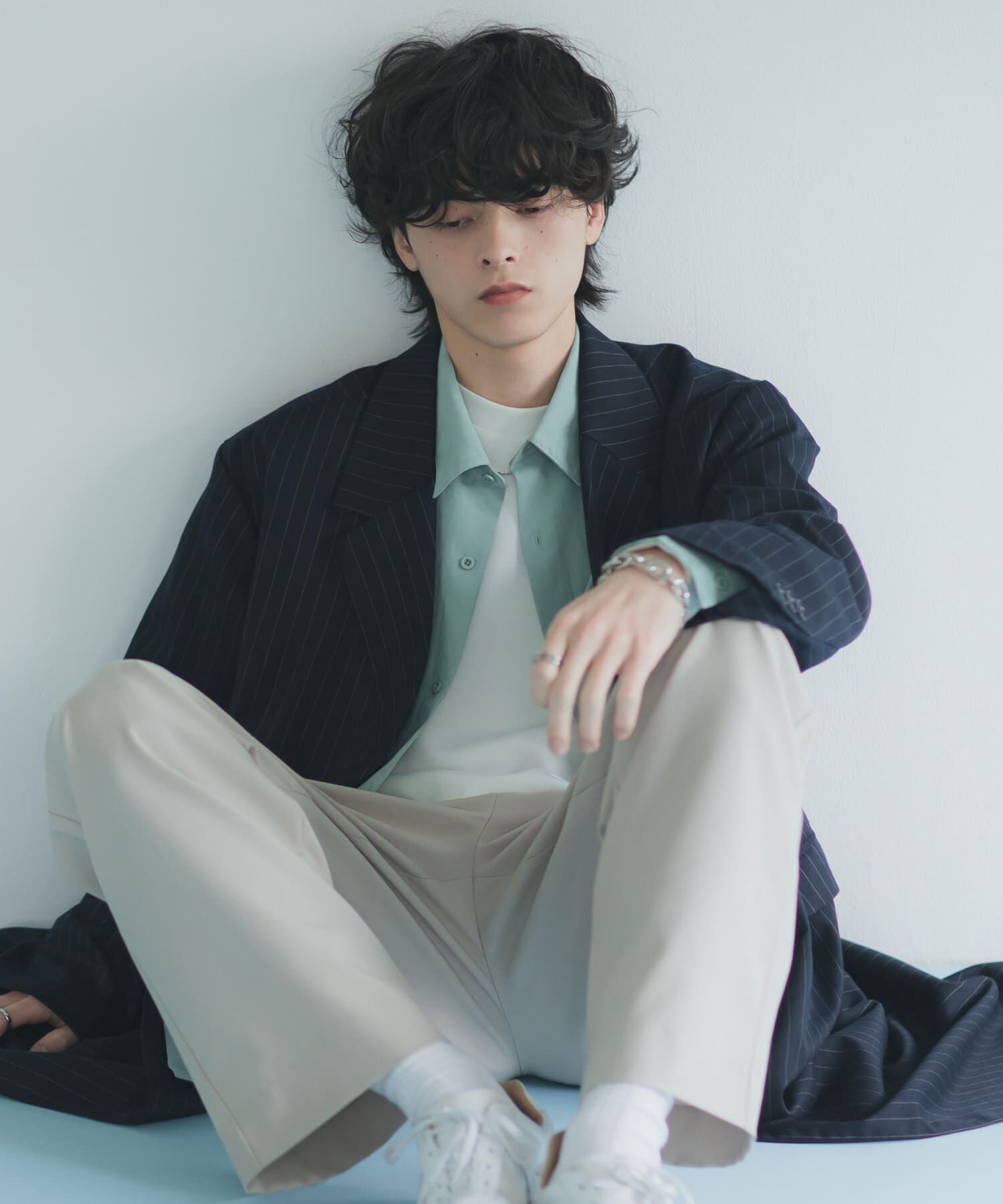 SENSE OF PLACE by URBAN RESEARCH「ダブルブレストロングコート」|ノーカラーコート|ネイビー