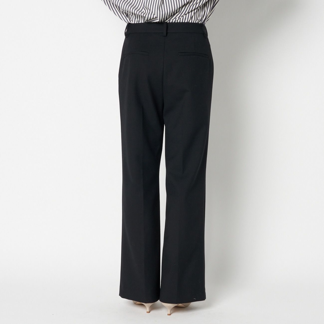 HELIOPOLE「HELIOPOLE WOOL FLARE PANTS」|チノ|