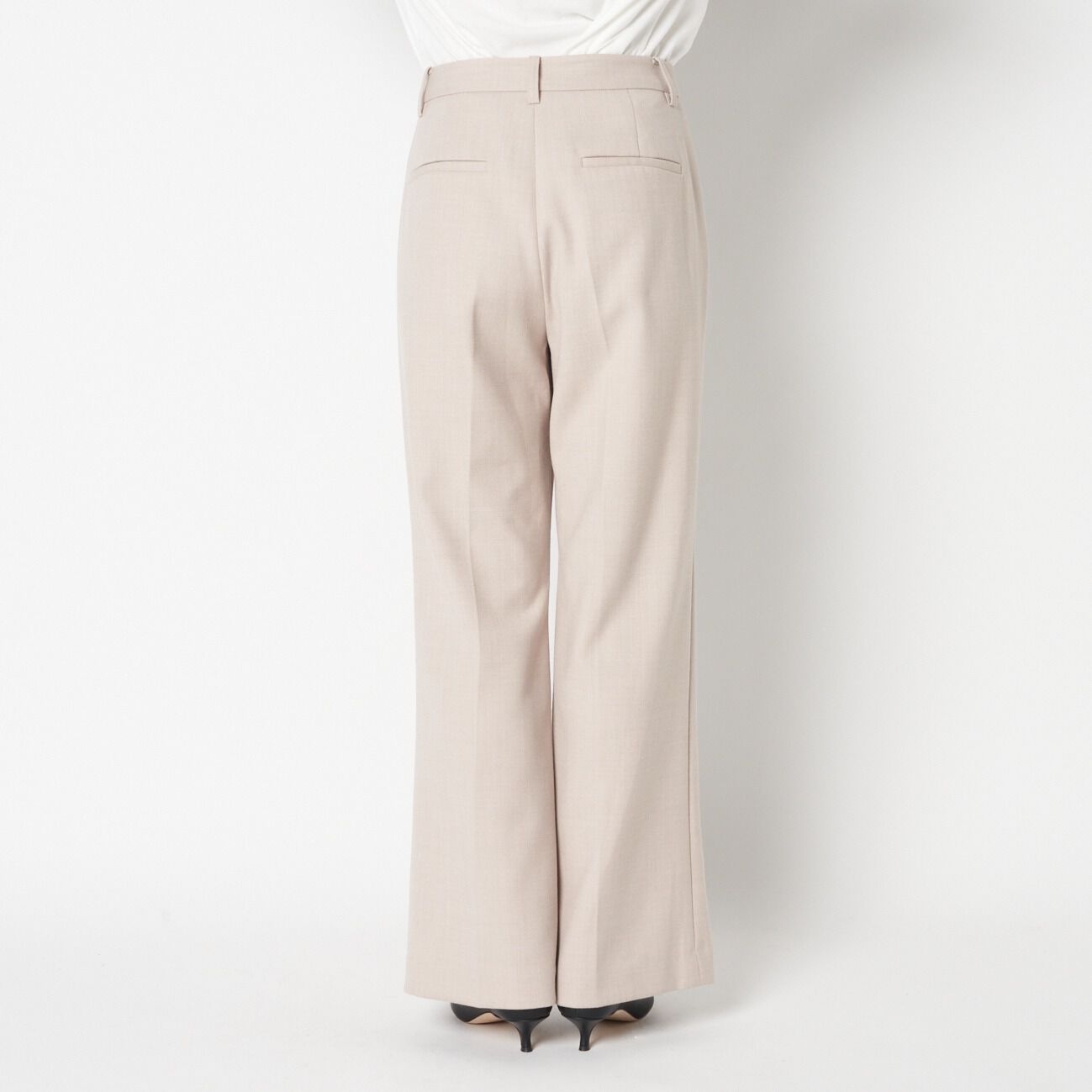 HELIOPOLE「HELIOPOLE WOOL FLARE PANTS」|チノ|