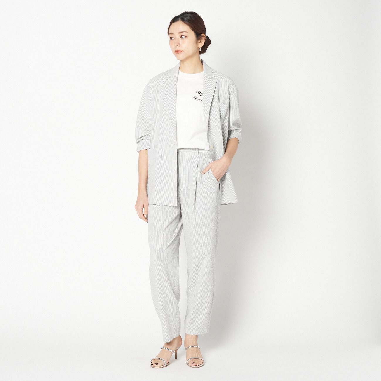 HELIOPOLE「HELIOPOLE the EDITOR PANTS(SHEERSUKER)」|チノ|