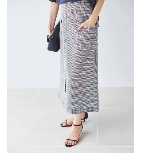 le.coeur blanc「ドライストレッチカーゴスカート」|スカート|